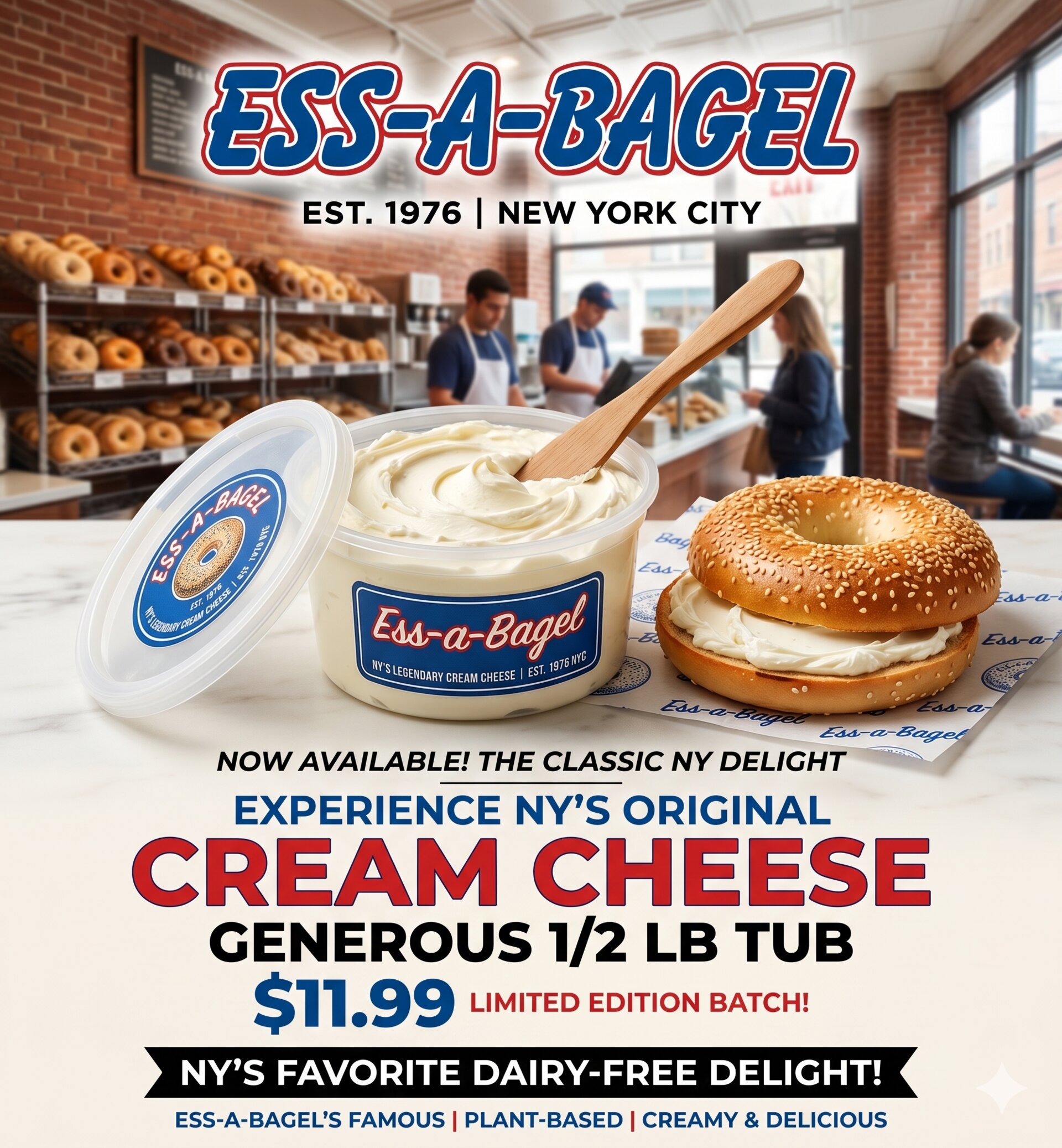1/2lb Cream Cheese, Ess-a-Bagel
