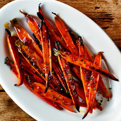Honey & Chile Roasted Carrots