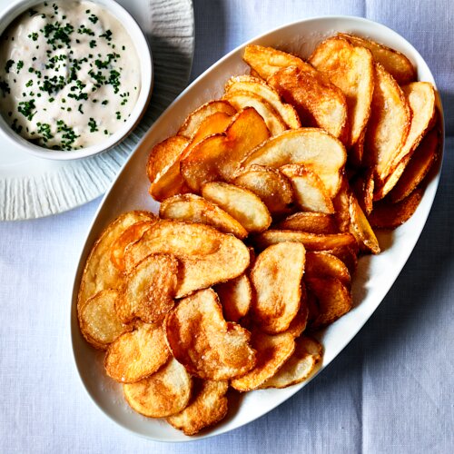 Potato Chips & Blue Cheese Dip