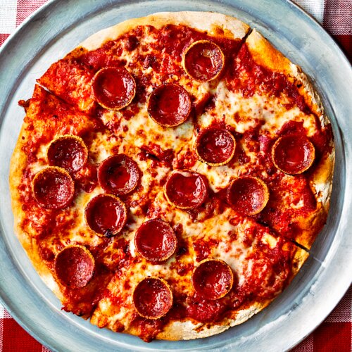 Pepperoni Pizza on Gluten-Free Crust