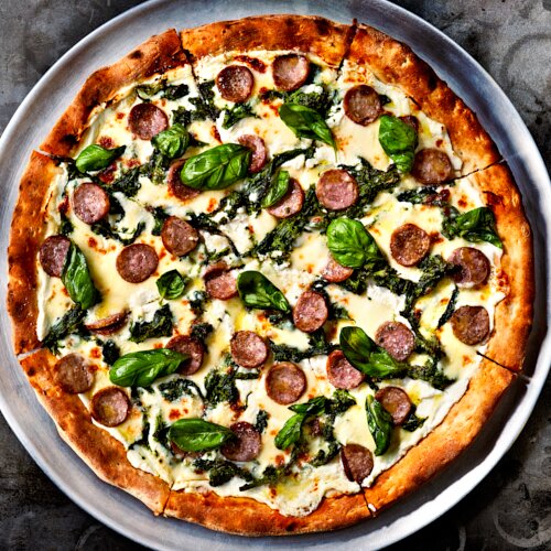 Broccoli Rabe & Sausage Pizza