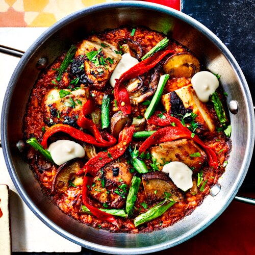 Paella de Pollo con Verduras