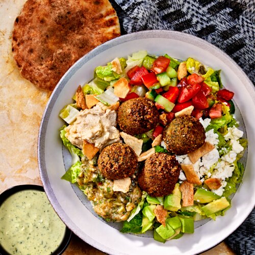 Falafel & Feta Salad